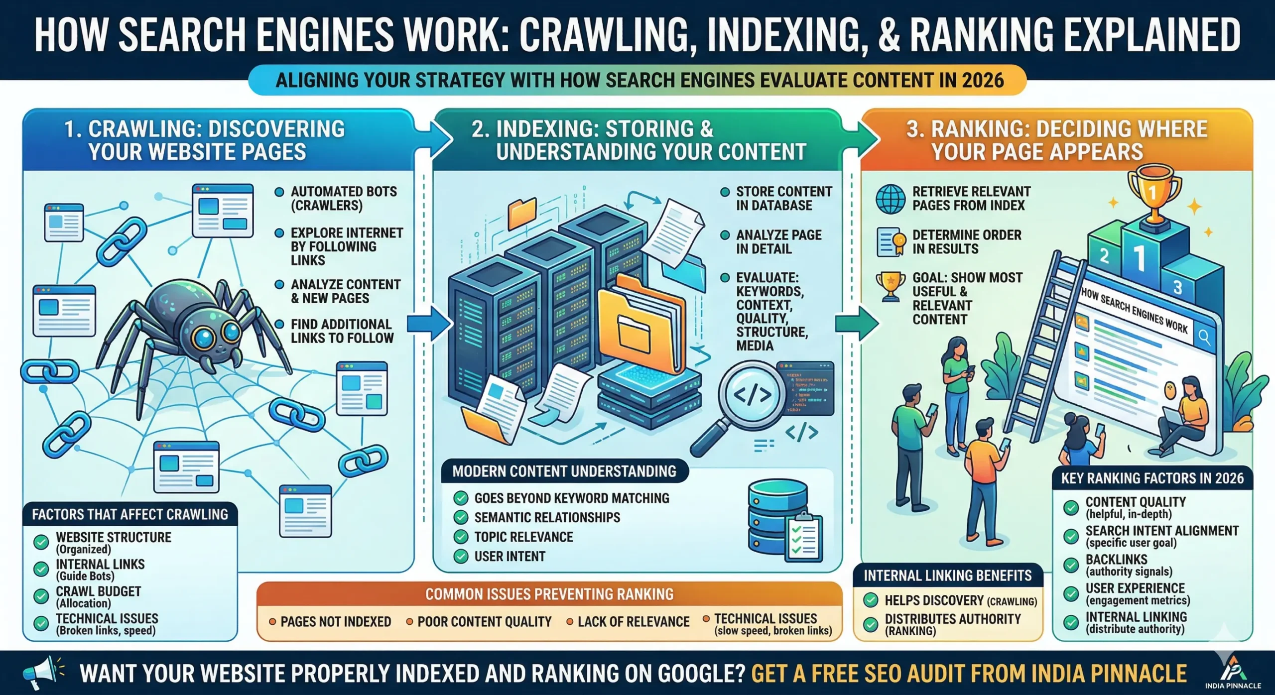 How Search Engines Work: Crawling, Indexing and Ranking