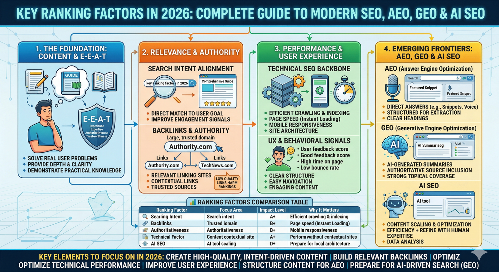 Key SEO Ranking Factors in 2026
