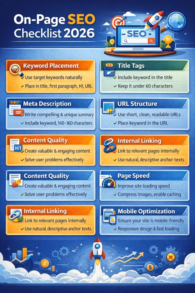 onpage seo checklist