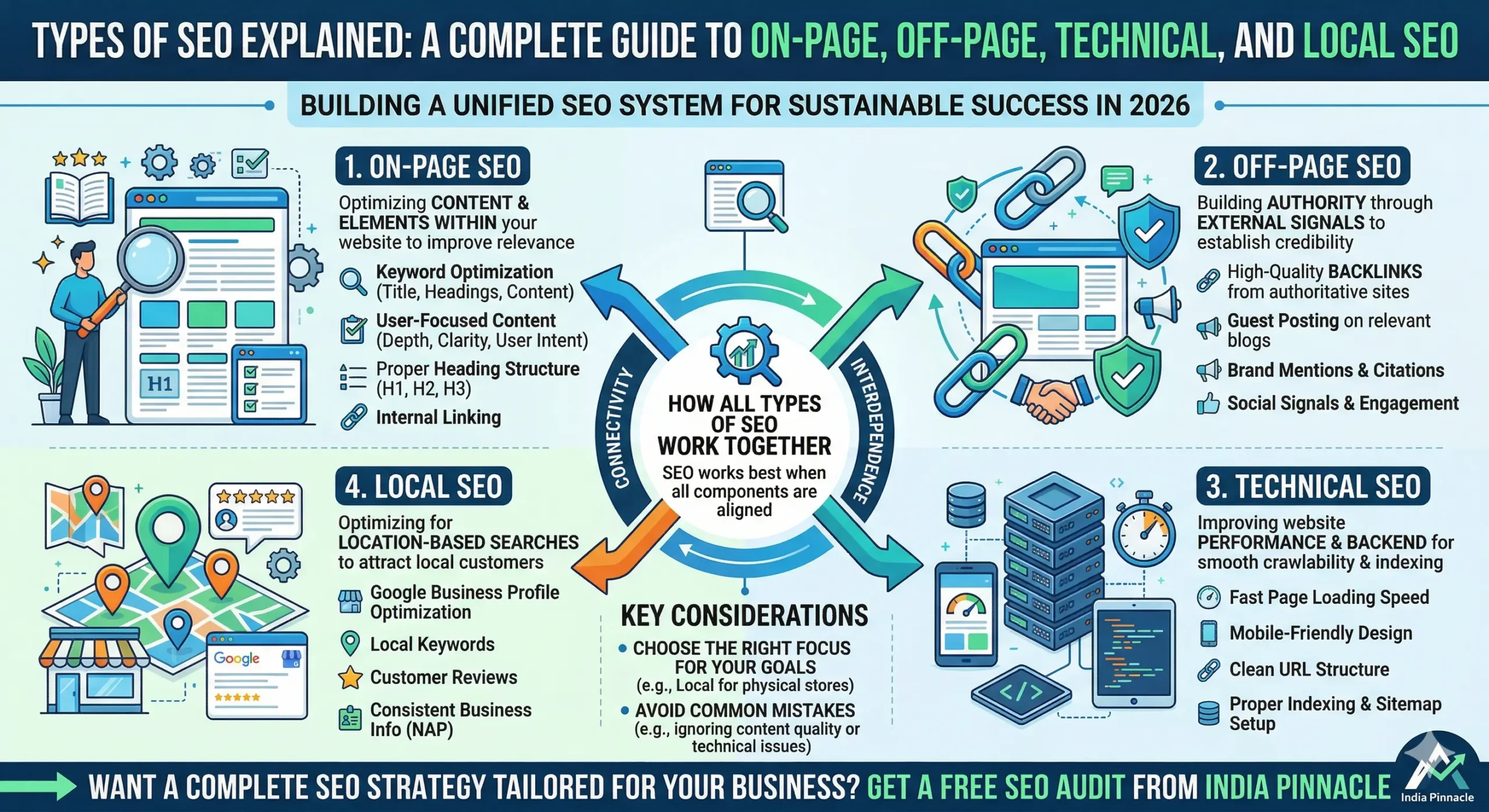 4 Different Types of SEO Explained